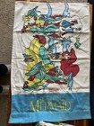 Vintage 1989 Disney Little Mermaid 3-piece Flannel Twin Sheet Set Bedding Ariel