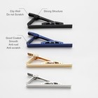 4 Pack Tie Clips For Men  Stainless Steel Tie Bar Clip Set  Classic Necktie 