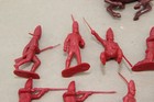 Lot Of 12 Vintage Marx Revolutionary War British Soldiers   1 Horse