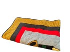 Vintage Santa Quilted Throw Blanket   Wall Hanging With Christmas Bear Applique 