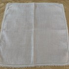 Vtg Hankies Lot Of 14 White ivory  Handmade Type Wedding Lace  Tea Showers