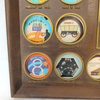 Vintage Manzi Nasa Mission Patch Plaque Mercury Gemini Apollo Lenticular Ray Inc