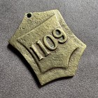 Rare  the Australia  Hotel Melbourne Vintage Brass Room Key Fob No 1109 