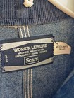 Sears Work N Leisure Denim Vtg Conductor 18 Railroad Patches Jacket Size M 38-40