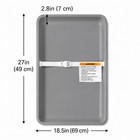 Waterproof Baby Changing Pad  Easy Clean Wide Pu Portable Diaper Pad  Gray