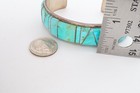 Vintage Native American Navajo Sterling Silver Turquoise Cuff Bracelet 6 5 
