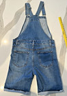 Denim Overall Shorts Unisex Labeled As Medium Mens