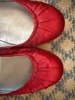 Prada - Vintage Rasberry Satin Rouched Toe Ballet Flats Sz 39