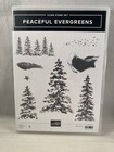 Peaceful Evergreens Stamp Set   Dies Stampin Up Trees Snow 2602