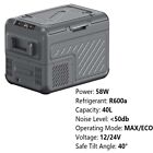 42qt 40l Detachable Car Fridge Portable Freezer Camping Refrigerator 12v 24v