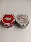 Las Vegas Nevada Casino Souvenir Clay Poker Chips X 10