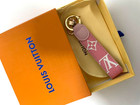 Lv Louis Vuitton Dragonne Key Holder Key Chain Lv Monogram Pink Free Shipping