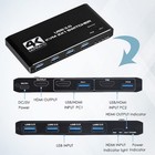 2 In 1 Out Hdmi Kvm Switch Dual Monitor Hdmi Kvm Switch With 2  Usb Data Cable