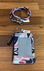 Vera Bradley Lighten Up Zip Id Case Badge Holder And Lanyard Mod Paisley Nwt