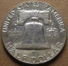 1957 Lightly Circulated Proof Franklin Half Dollar - 90  Silver Coin