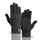 Men Women Winter Snow Gloves Windproof Warm Thick Knit Thermal Insulated Gift
