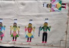 Vintage Navajo Yei Bei Chi Cross Stitch Tablecloth Corn Maiden Native American