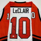 Autographed signed John Leclair Philadelphia White Hockey Jersey Jsa Coa