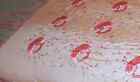Lovely Antique Pink Embroidered Scarf   Shawl W Long Pink Fringe