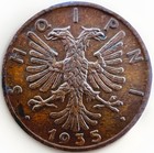 Albania 1 Qindar Ari 1935 Km 14 2 79gr