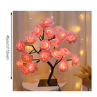Led Rose Tree Lamp Night Light Romantic Flower Table Lamp Home Bedroom Decor