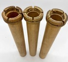 Vintage Lot Of 3 Large Wooden 16    Bowen Textile Thread Bobbin Spools Primitive