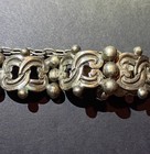 Vintage Mid-century Taxco Mexican Sterling Silver Panel Link Bracelet 42 Grams