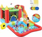Inflatable Bounce House For Kid Gifts With Blower   Slide Rocket Castle Bouncer 