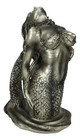 Nautical Seductive Siren Of The Seas Nude Mermaid Rising Out Of Waters Figurine