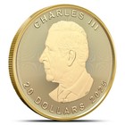 2025 1 2 Oz Canadian Gold Maple Leaf Coin  bu 