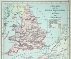 Vintage Longmans Map Of England   Its French Possessions In The Year 1087