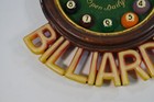 Vtg Budweiser Wood Resin Rare Pool Billiards 3d Beer Man Cave Wall Clock Sign