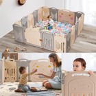 Baby Playpen 18 Panel Foldable Playpen For Babies And Toddlers  Indoor   Outd   