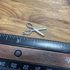 Antique Vintage 925 Sterling Silver Scissors Sewing  Charm Or Pendant