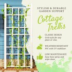 Dura-trel Cottage 28 x66  Pvc Vinyl Outdoor Garden Patio Trellis white open Box 