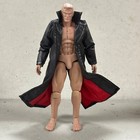 Pb-ltc-bld  1 12 Black Coat With Red Lining For Mezco Or Marvel Legends Blade