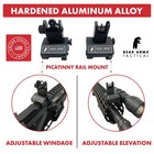 Flip Up Iron Sights   Co-witness   Spring Loaded   Low Profile   Rapid Transi   
