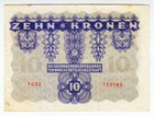 1922 Austria 10 Kronen 153163 Paper Money Banknotes Currency