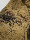 National Geographic North America Necktie Map Wildlife Bugs Tan 4 Inch