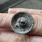 Vtg Hecho En Mexico Solid  925 Sterling Silver Sombrero Ring