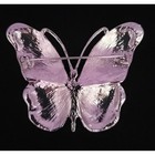 Napier Green Enamel Butterfly Brooch Silver Tone Blue Crystal Rhinestone Pin Nib