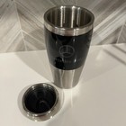 Mercedes-benz Stainless Silver black Logo Travel Tumbler Coffee Mug Automobile