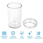 4 6pcs Bathroom Accessory Set Toothbrush Holder Cup Soap Dispenser Easy Clean