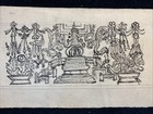Antique Mongolian Tibetan Buddhist Tantric Amulet Painting  6a-22x9