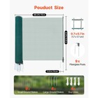 Uimoso Temporary Fence Netting With Posts 3 X 49 2 Ft Plastic Safety Mesh Fence