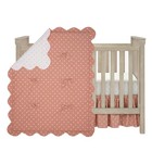 Lambs   Ivy Coco 3-piece Reversible Cotton Polka Dot Baby Crib Bedding Set