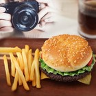 Artificial Hamburger   12 French Fries - Realistic Fake Food Props For Display