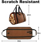 Firewood Log Carrier Bag Heavy Duty Holder Tote Bag Outdoor Camping