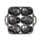 Lodge Cast Iron Mini Skull Cake Pan