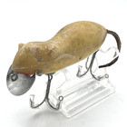 Vintage Heddon Meadow Mouse Fishing Lure Super Rare Tan Smooth Body Tail Old